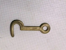 Vintage/antique Brass Hook Latch For Cabinets Tool Boxes Jewelry Boxes Unused