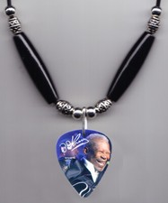 B.B. King Signature Photo Guitar Pick Necklace