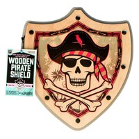 Mighty Fun - Pirate Shield Kids Wooden Toy Shield For Pretend Play Grey on sale Mighty Fun - Pirate Shield Kids Wooden Toy Shield For Pretend Play Grey on sale