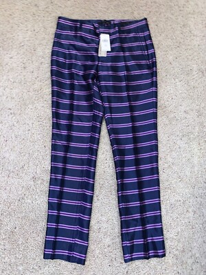 NWT New Women's Banana Republic Blue Purple Ryan Fit Dress Pants Size 0P  Petite | eBay