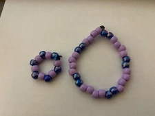 kandi bracelet and ring set.