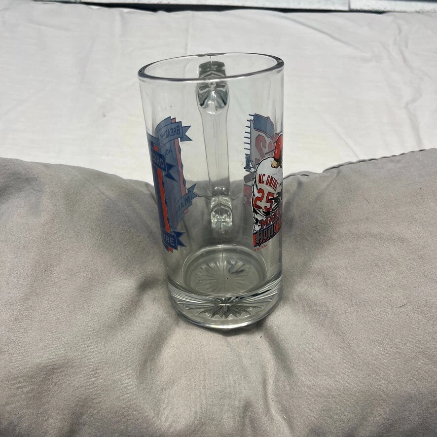 Vintage St. Louis Cardinals Mark McGwire 62 HR Commemorative Glass Mug Cup 1998 - Image 4 of 4
