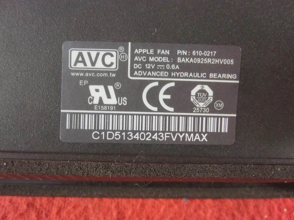 Apple iMac A1418 CPU Cooling Fan 610-0217 DC 12V with Screws - BAKA0925R2HV005 - Image 2 of 4