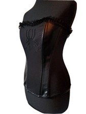 Corsage Korsett Sexy Netz Spinne Rüschen Gothic WGT Mera Luna Flowers and Bees