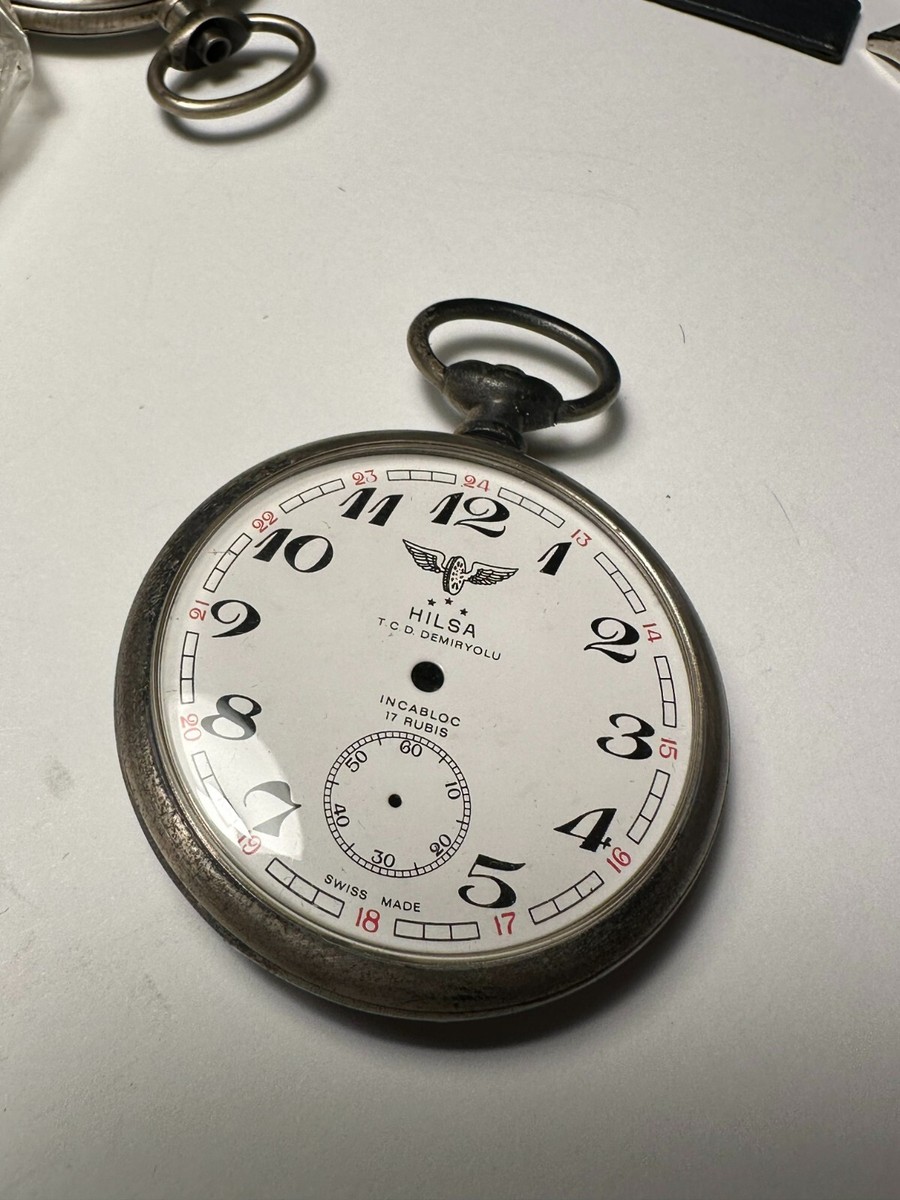 NEW OLD STOCK HILSA DEMIROLU POCKET WATCH