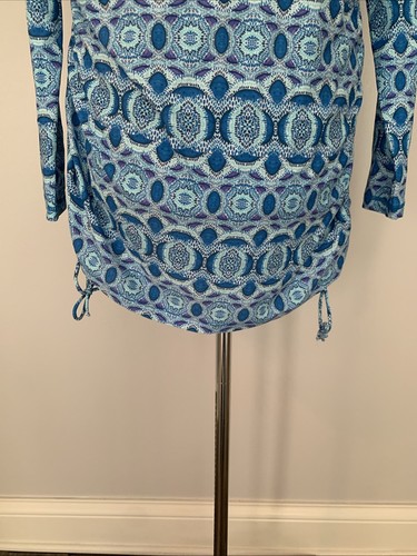 Talbots Cabana Life x Cover Up Dress Size XL UPF 50+ Blue White Resort Wear - Picture 3 of 16