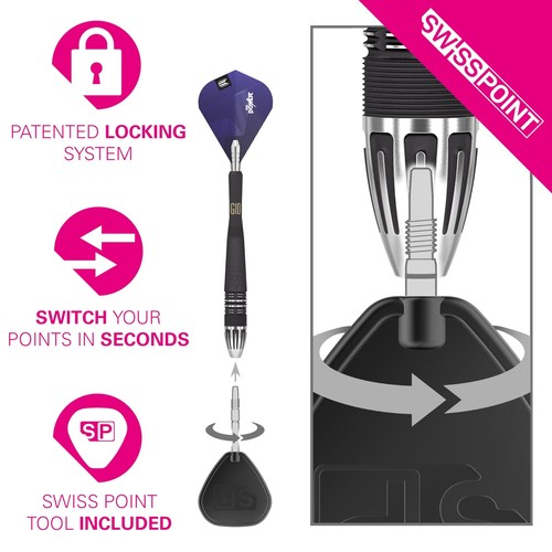 Target Darts Phil Taylor Power 9-Five Gen 10 22G 95% Tungstène Swiss Point Ste... - Photo 4/6