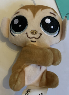 Hasbro Littlest Pet Shop Clip-a-Pet  Clicks Monkeyford Plush Figure Hugger Clips