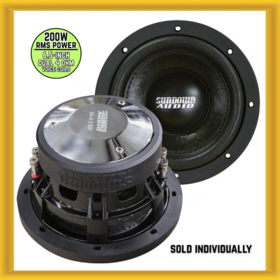 Sundown Audio SA-6.5 SW 6.5'' 200W RMS Power Dual 4 Ohm Voice Coils Car Subwoofer
