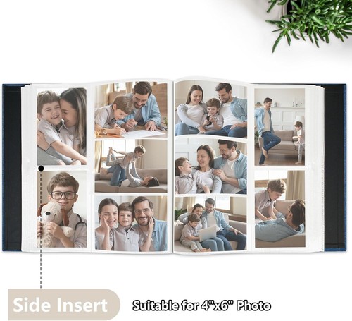 Fotoalbum 4x6 600 Fotos, Ledereinband extra große Kapazität fasst 600 Horizon - Bild 4 von 6