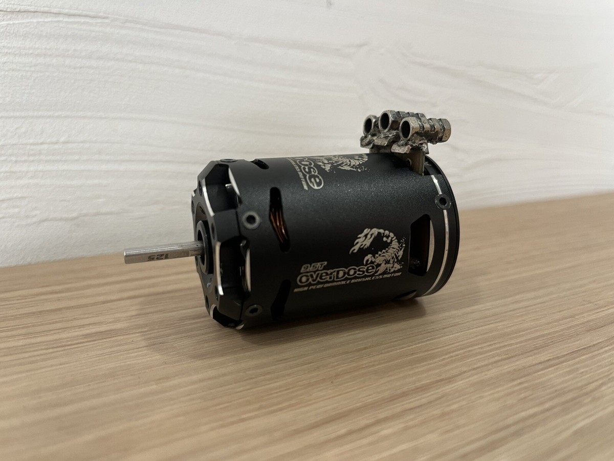 SUPER VERY RARE 1/10 RC DRIFT VE brushless motor OVERDOSE 9.5T
