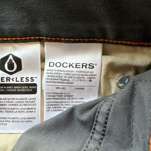 Dockers Comfort Knit Jean Mens 36x34 Gray Straight Fit Stretch New - Picture 18 of 21