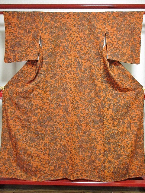 Kimono japonés KOMON tela seda mujer vintage Kyoto Japón antiguo ko-163