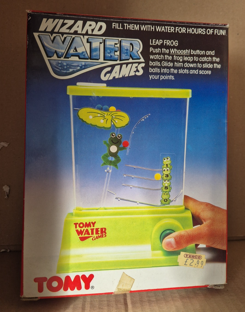Vintage TOMY Leap Frog Wizard Water Game (with original box) UK