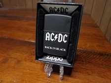 AC/DC BACK IN BLACK ZIPPO LIGHTER MINT IN BOX