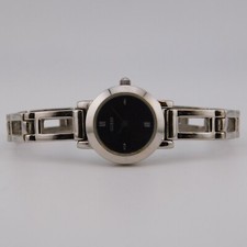 GUESS G55100L Black Dial Quartz Analog Women's Watch Sz. 6 1/4" New Battery