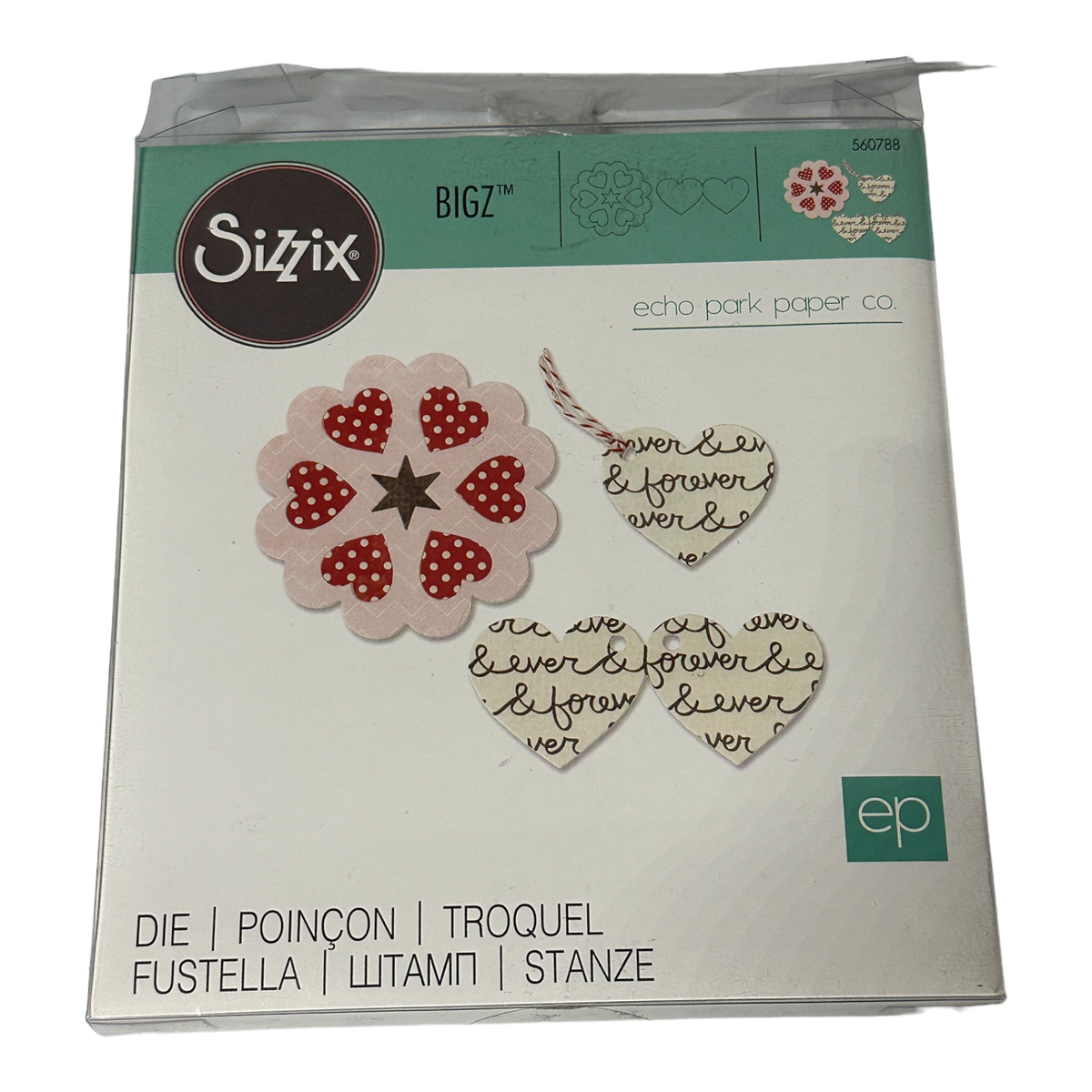 Sizzix Originals Bigz Die Heart Viewfinder 660788 Big Shot By Echo