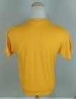 Yellow short-sleeve T-shirt with white back showing a sunset gradient and “NOS New Vintage 80’s Sportswear” text.