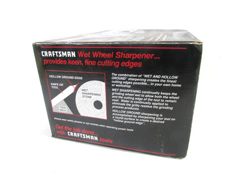 NOS! CRAFTSMAN TOOLS WET WHEEL SHARPENER No. 66992 - Picture 4 of 5