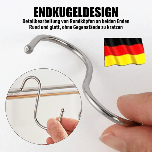 50/100STK S-Haken Küchenhaken Fleischerhaken Metallhaken Edelstahlhaken S-Form - Bild 7 von 14