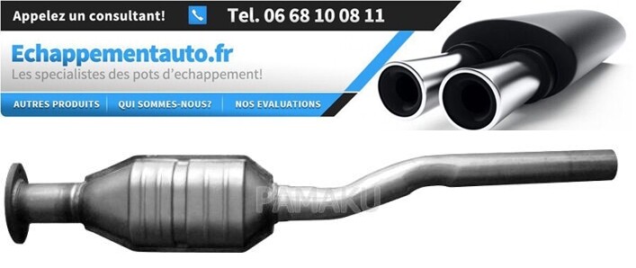 Catalyseur haute température pour Laguna I 1994-2001 avec brides renforcées 7700420354