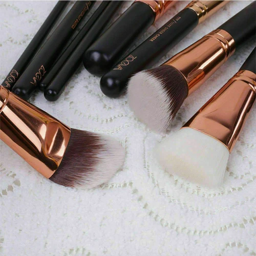 15pcs Make Up Bürsten Brush Set Rosegold Pinsel Verfassungs Schönheit Tasche . - Bild 4 von 10