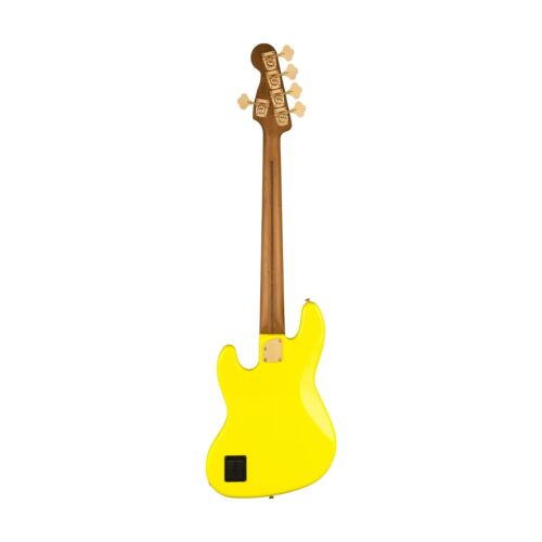 Fender MonoNeon Jazz Bass V Guitar, Fluorescent Yellow - Picture 2 of 7