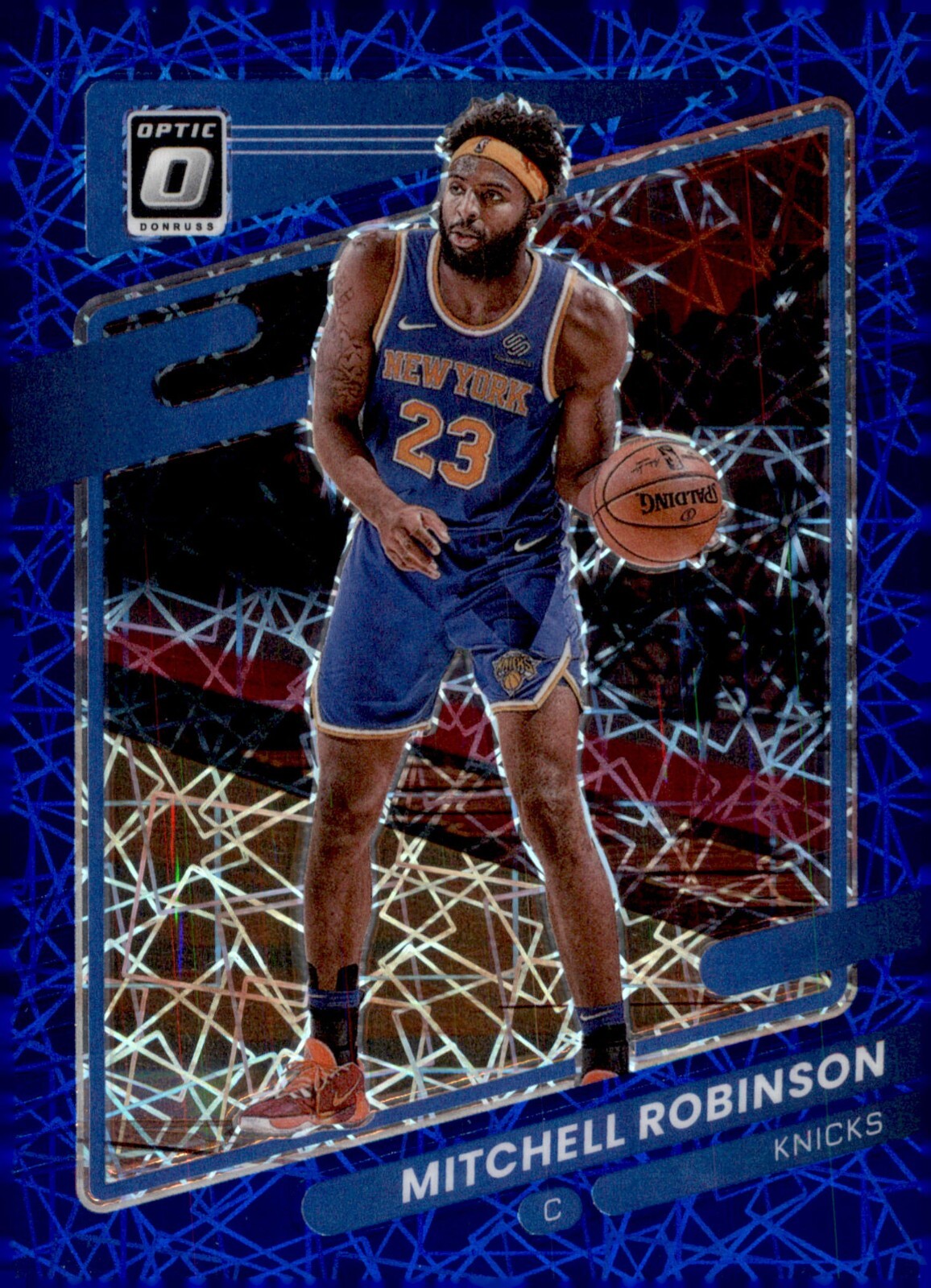 2021-22 Panini Donruss Optic - Mitchell Robinson #64 Blue Velocity Prizm