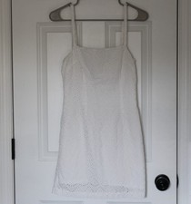 URBAN OUTFITTERS Eyelet Cut-Out White Mini Dress