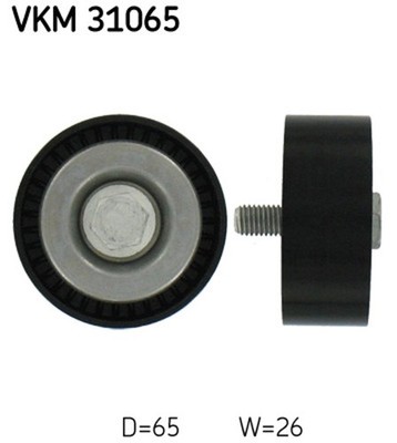2x Umlenk-/Führungsrolle Keilrippenriemen SKF VKM 31065/2x 65mm für VW PASSAT B6
