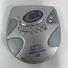 Audiovox Model CE155R 40 ESP Digital AM FM portable Disc WORKING