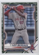 2021 Bowman Prospects Camo Border Trent Deveaux #BP-94 03rx