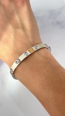 Cartier ブレスレット CARTIER Love Bracelet 10 Diamonds Classic Size 16 18K White Gold