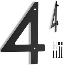 3"4"5"6"8"House Numbers for Outside Floating Flat Mount Stainless Steel Mailb...