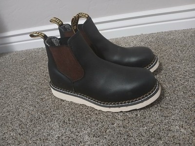 ROCKROOSTER Capitola Steel Toe Slip On Work Boots | Men's Size 10