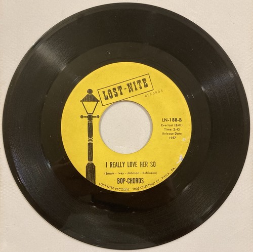 Bop-Chords – When I Woke Up This Morning / I Really Love Her So – LN-188 45 RPM - Picture 4 of 4