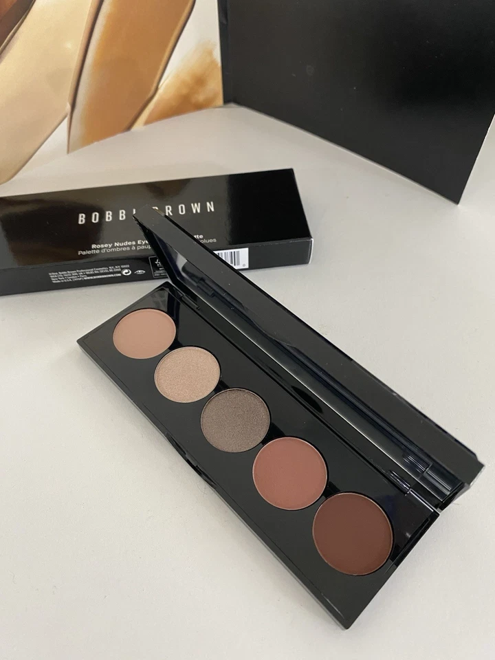 Paleta de sombras de ojos Bobbi Brown ~ Rosey Nudes 1,2 g x 5, ciruela de terciopelo de cuarzo rosa... Foto 2 de 4