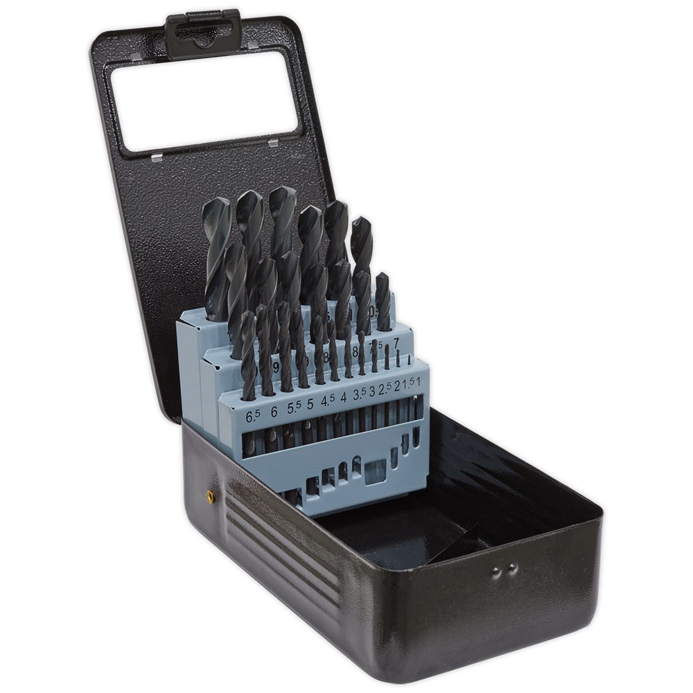 Sealey HSS Roll Forged Drill Bit Set 25pc 1-13mm