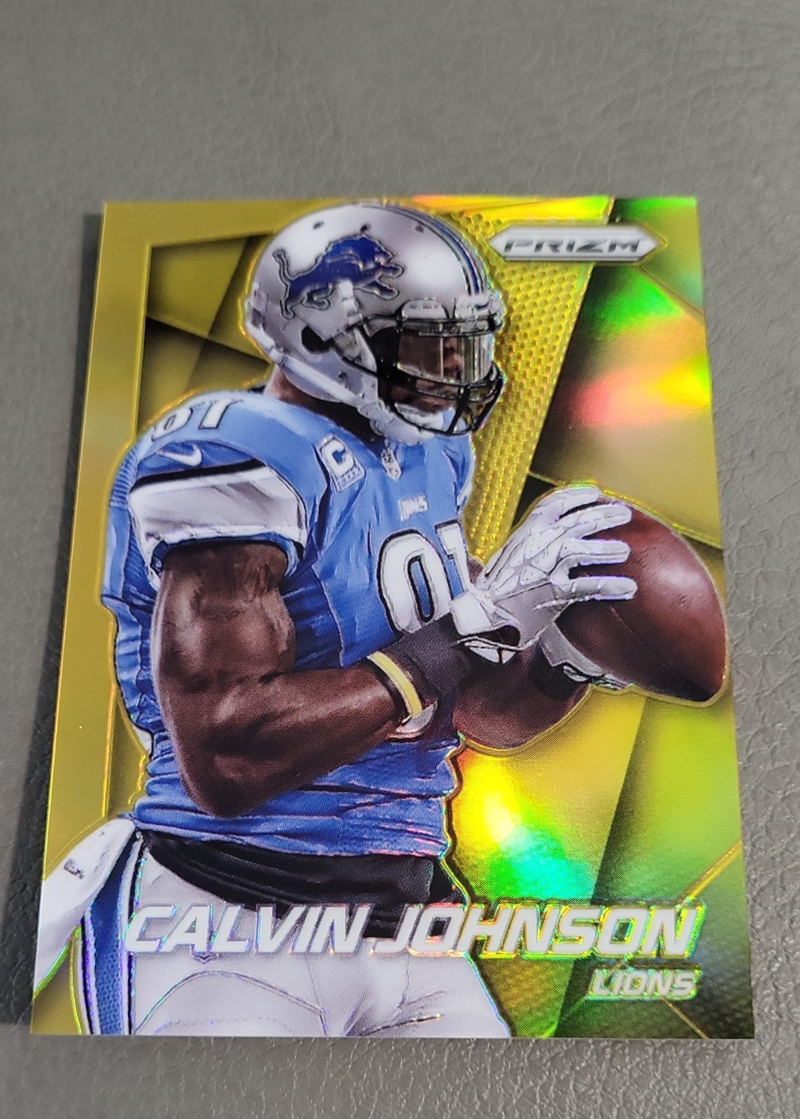 2014 Panini Prizm - Calvin Johnson #65 Gold Prizm. 8/10