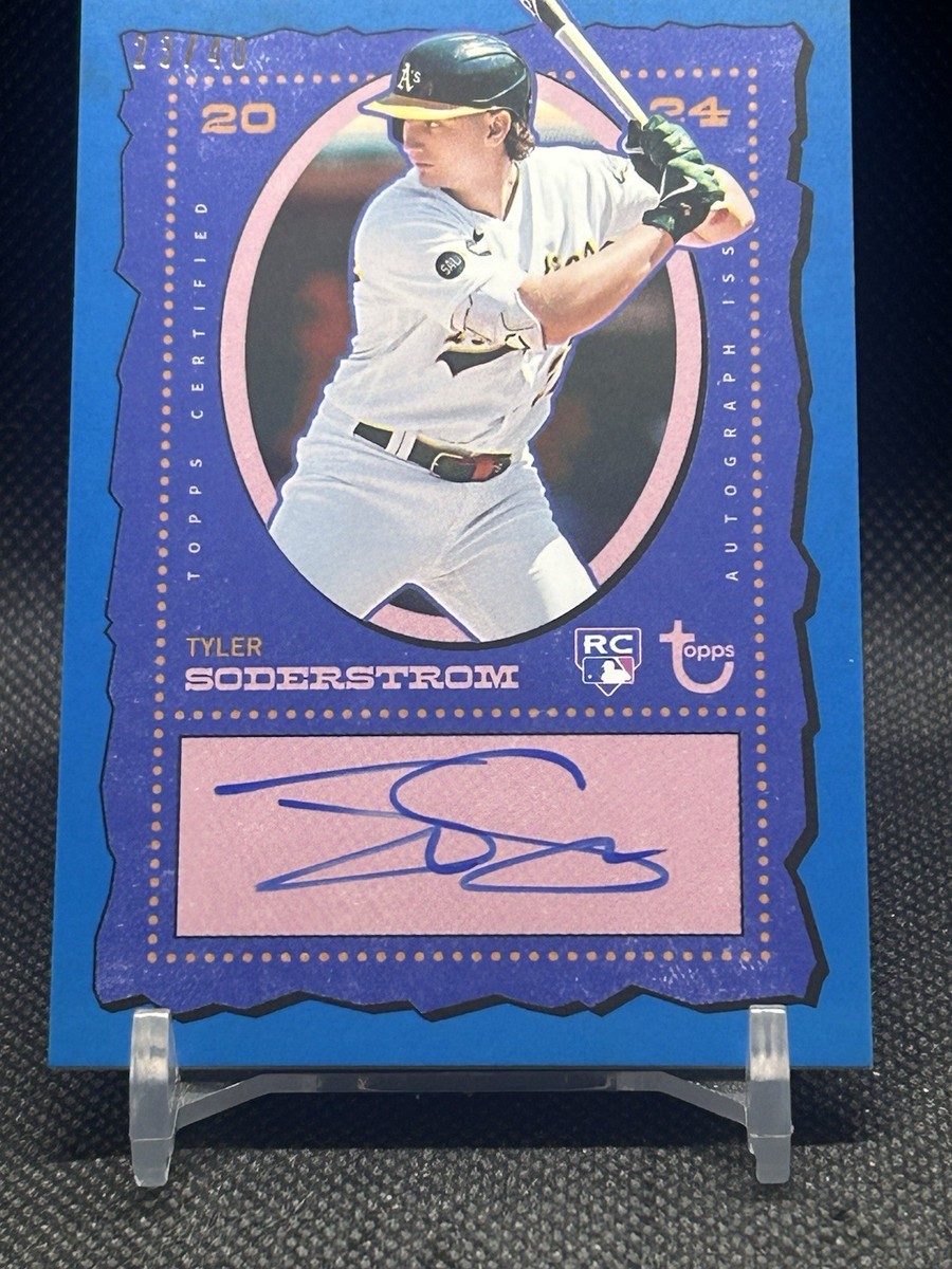 2024 Topps Brooklyn Collection Tyler Soderstrom RC Auto Blue /40