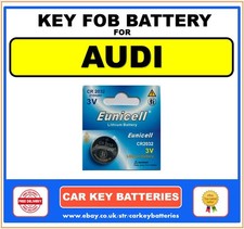 Key Fob Battery Audi A7 RS7 Q7 S7 SQ7 Eunicell CR2032
