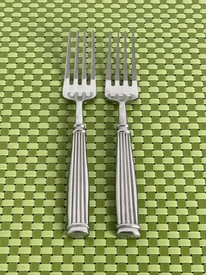 Hampton Silversmiths AVIGNON 2 Stainless 2 Dinner Forks Glossy China Flatware