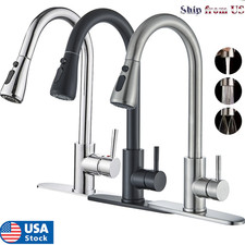 Kitchen Faucet with Pull Down Sprayer Multitask Mode Single Handle High Arc Pull