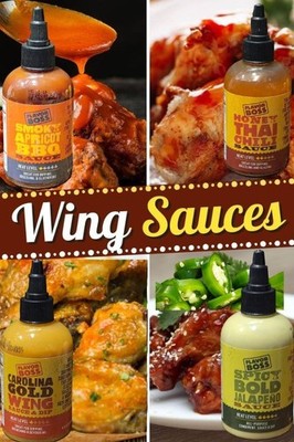Flavor Boss Wing Sauce Variety Pack   4 Bold Flavors