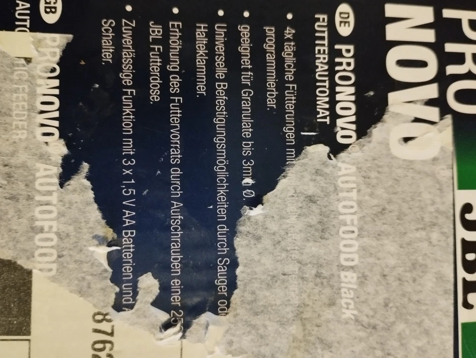 JBL PRONOVO AUTOFOOD BLACK - Futterautomat für die automatische Fütterung - Bild 4 von 4