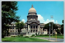 Vintage Postcard- State Capitol Building Boise Idaho ID dome