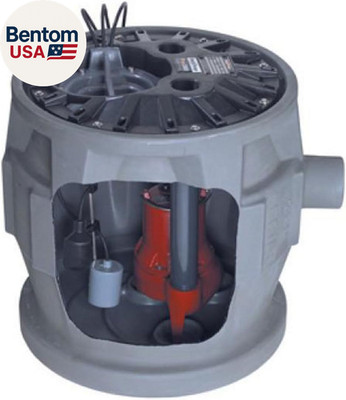 P382LE41 4/10-Horse Power 24 by 24-Inch Pro380 Series Simplex Sewage System