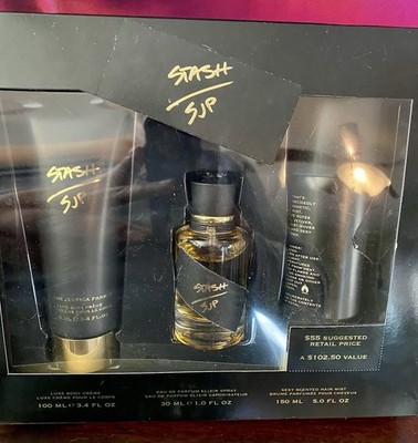 Sarah J. Parker Stash Parfum Elixir;  Factory-sealed Box! Huge 3 pc. Set!