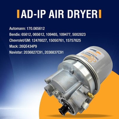 AD-IP ADIP 12V 90W Air Dryer Replaces Bendix 065612 109477 5002823