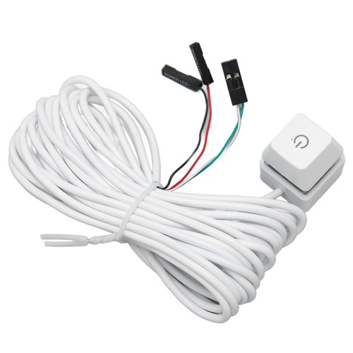 PC Power Switch White Mechanical Key Blue Switch Backlit Plug And Play PC Pow FY - Afbeelding 19 van 42